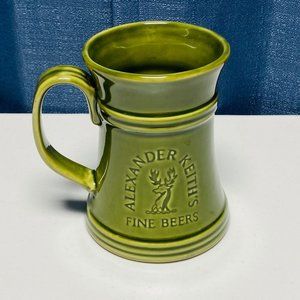 Alexander Keith's Fine Beers Ceramic Green Mug Deer 16oz